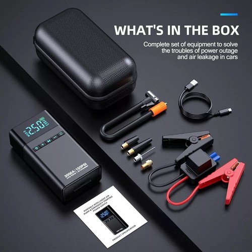 Portable Car Jump Starter with Air Compressor, 3500A 150PSI Battery Jump... - Picture 2 of 7