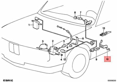 Genuine BMW E32 E34 Sedan Wagon Clutch Switch Bracket OEM  