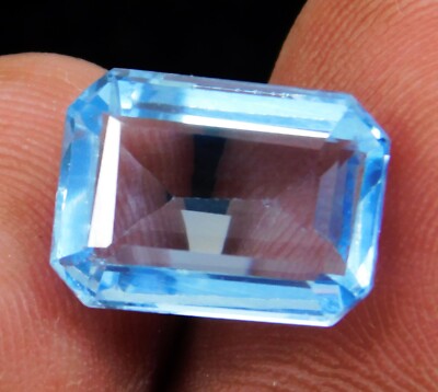 Stunning 6.20 Ct Natural Ceylon Blue Sapphire - Certified Loose Emerald Cut Gem