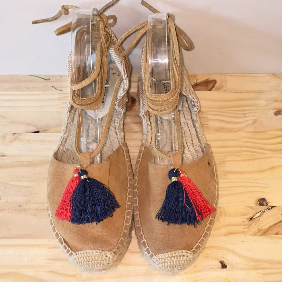 Sandales Espadrilles Gladiateur Rayées Soludos — Pointure 7,5