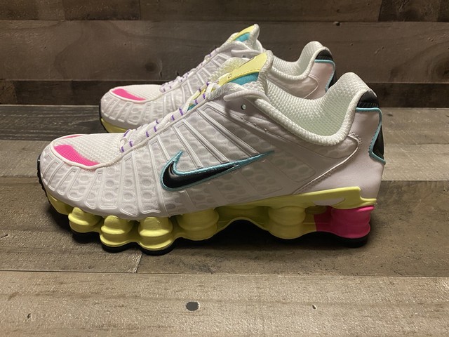 Nike Shox TL Pastel Running Shoes White Black Yellow Teal Ar3566-102 Sz 12 for sale online | eBay