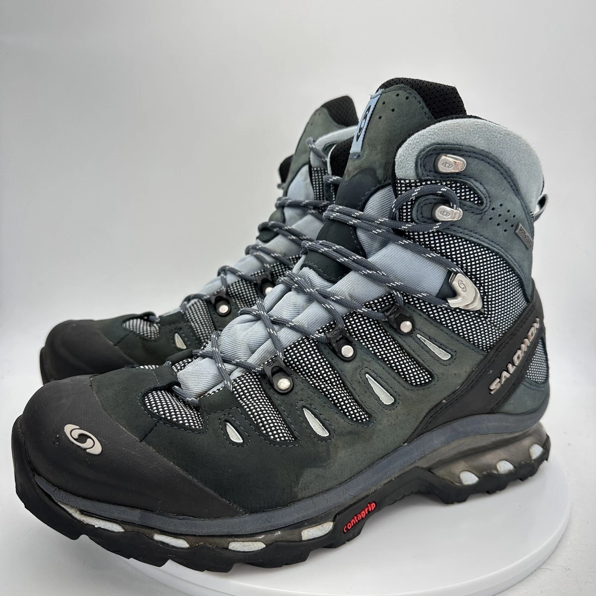 Salomon Quest GTX Size 11 Hiking Boot Grey Blue Goretex 112155 | eBay