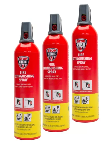 REINOLDMAX Feuerlöschspray, Stop Fire, Feuerlöscher 750 g, 3 Stück 044040