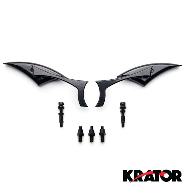 Par de espejos retrovisores negros personalizados para Harley Davidson V-Rod Night Street V Rod Foto 3 de 3