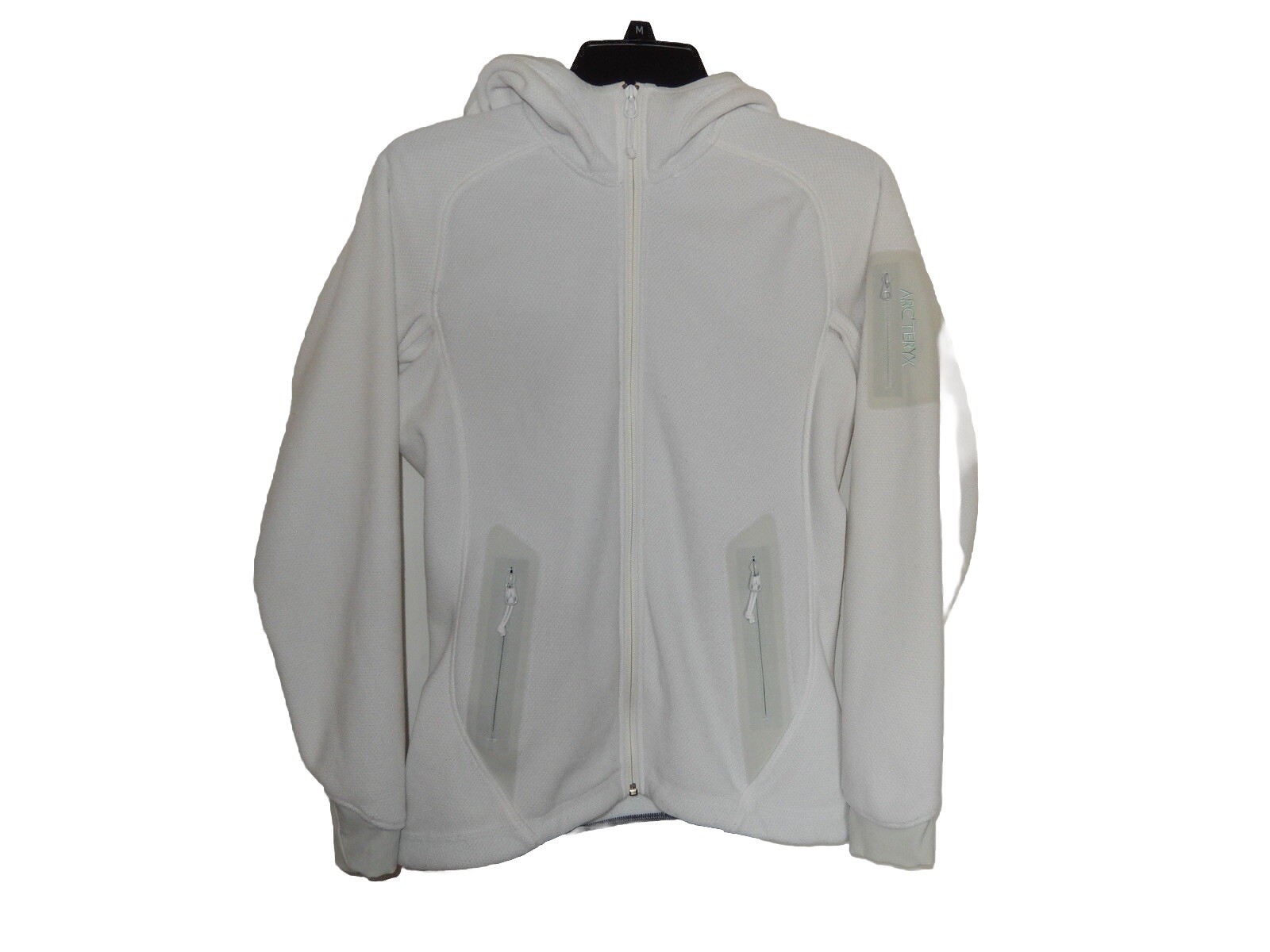Arc'teryx Covert Fleece Hoodie Jacket Women’s Small S White Polar Full-Zip