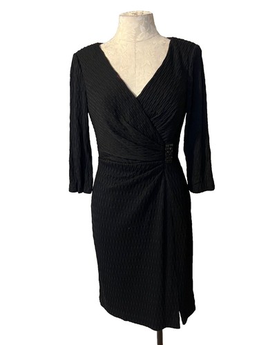 Kay Unger Neiman Marcus Dress Black White 4 Career Cocktails Stretch Sheath  NWT | eBay
