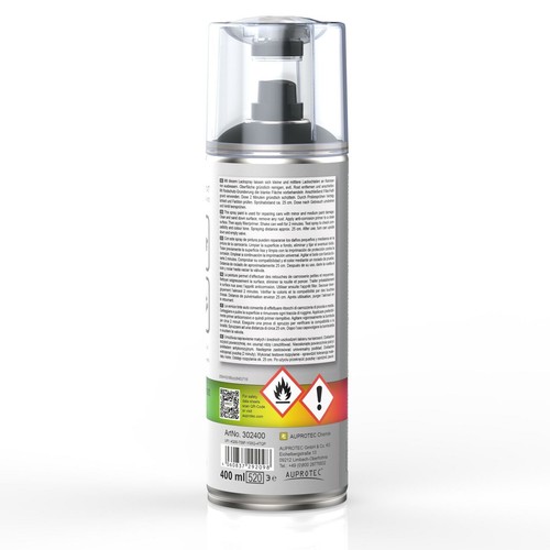 3x Pintura Spray Negro Mate Aupropaint Mate Coche Laca Spray 400ml + Pg - Imagen 7 de 8