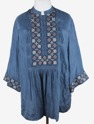 Poetry Bluse 100% Seide Tunika Damen Gr.40/42 sehr guter Zustand