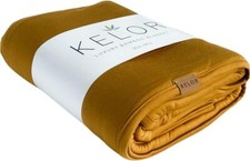 K E L O R Luxury Swaddle Blanket - Viscose derived from Bamboo Full, Golden