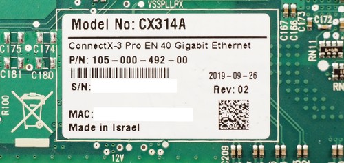 MELLANOX ConnectX-3 CX314A 105-000-492-00 Pro EN 40Gb Ethernet Card - Picture 5 of 5