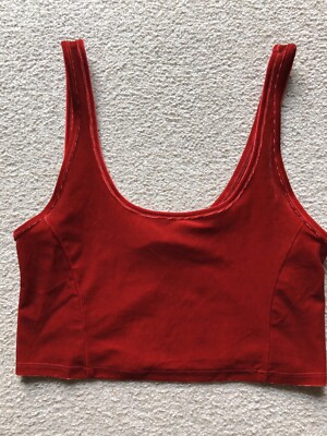 forever 21 velvet crop top