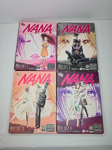 NANA Uncut DVD Box Sets 1-4 Complete Anime Series Viz Shoujo Beat Out of Print - Bild 1 von 4