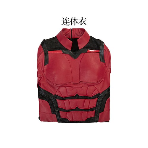 Daredevil Wiedergeburt Anzug Superheld Cosplay Kostüm Herren Outfits rot Overall Maske - Bild 19 von 21