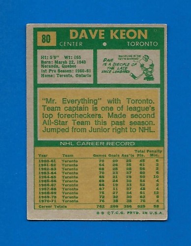 1971-72 TOPPS 71-72 NHL HOCKEY CARD & PRINT ERROR 1-132 & BOOKLET 1-24 SEE LIST - Picture 155 of 275