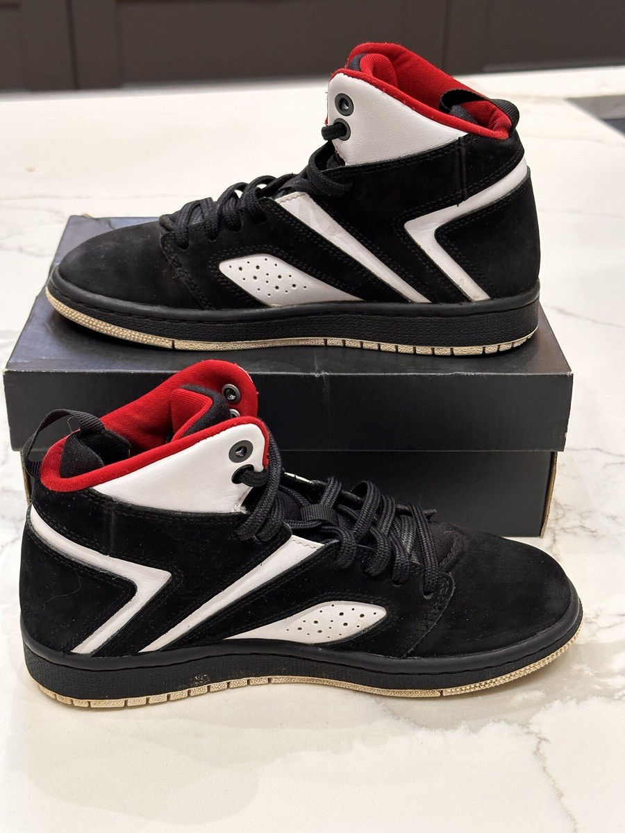 nike air jordan flight legend black red white