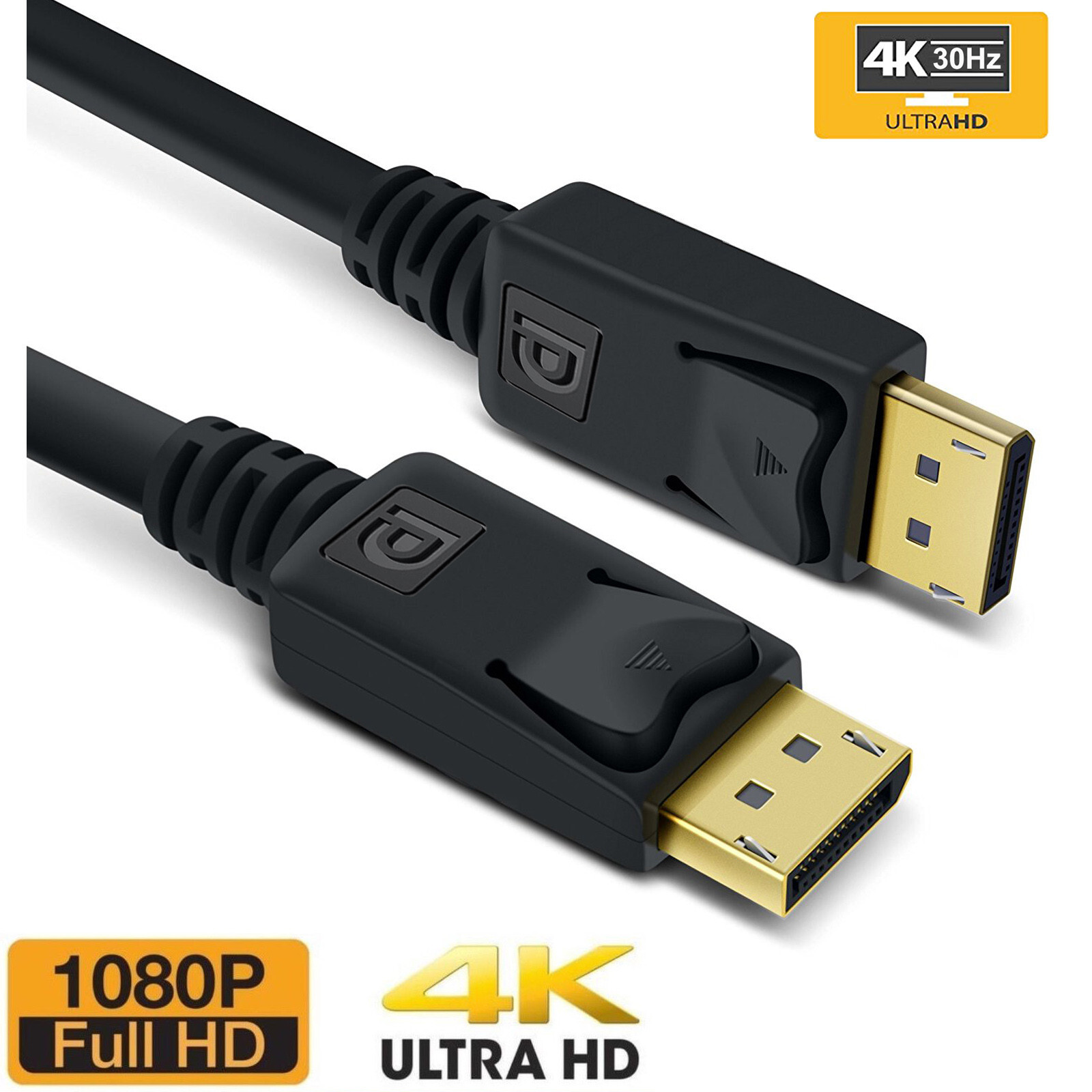 DisplayPort to Display Port Cable DP to DP Male to Male 6FT 1080p@60hz Full HD