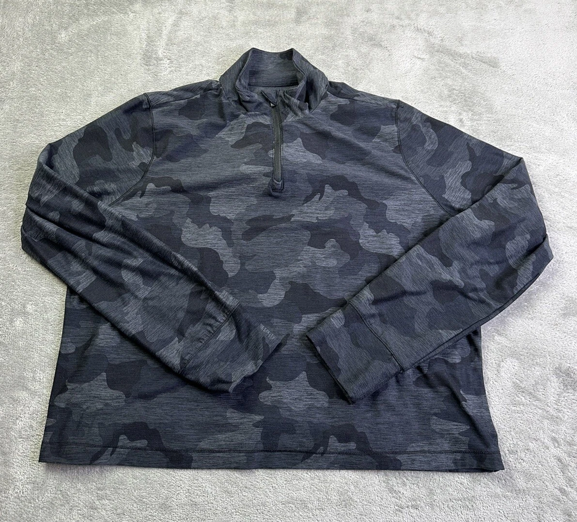 yogalicious lux pullover camo crop 1/4 zip mock neck pocket hoodie