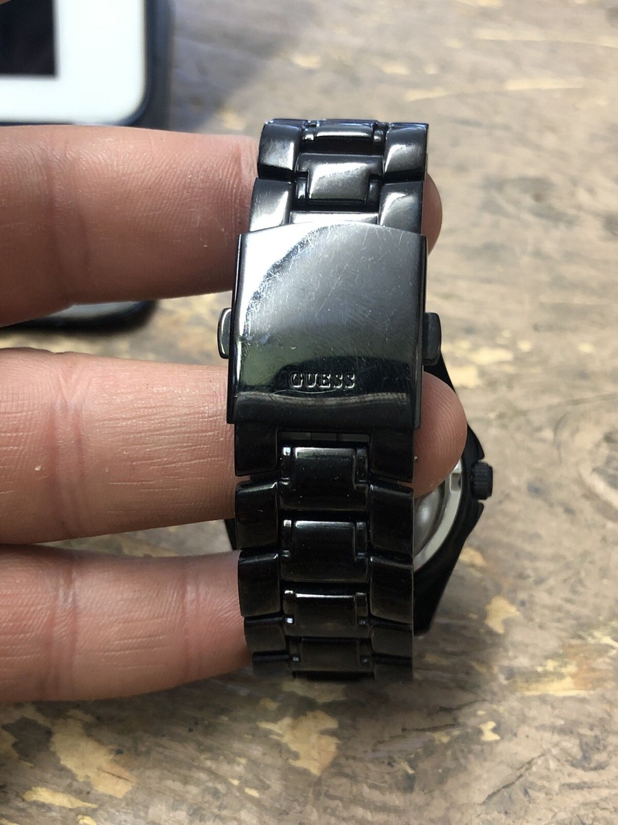 Guess U13007L1 Wonens Waterpro 100m Black Stainless Watch Multi