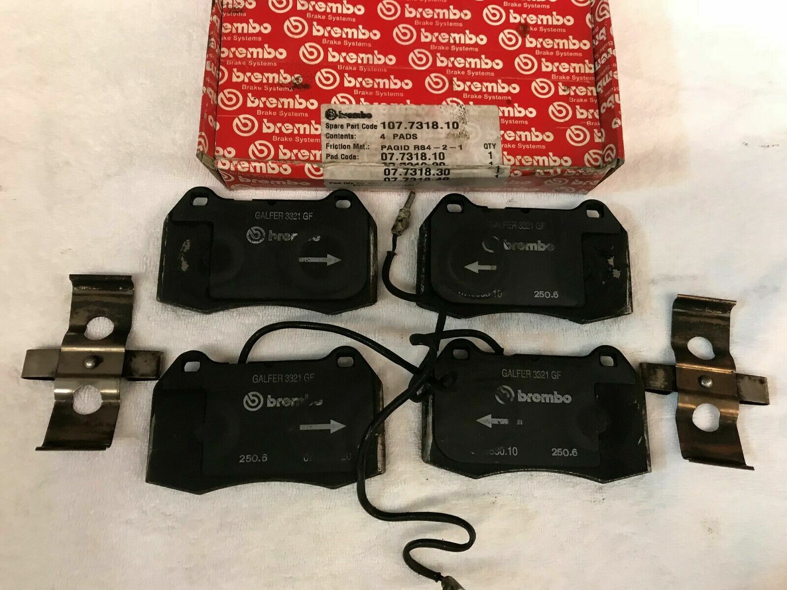 FERRARI 456 512 TR M 550 FRONT BRAKE PAD SET BRAKE CALIPER BREMBO OEM 70000924