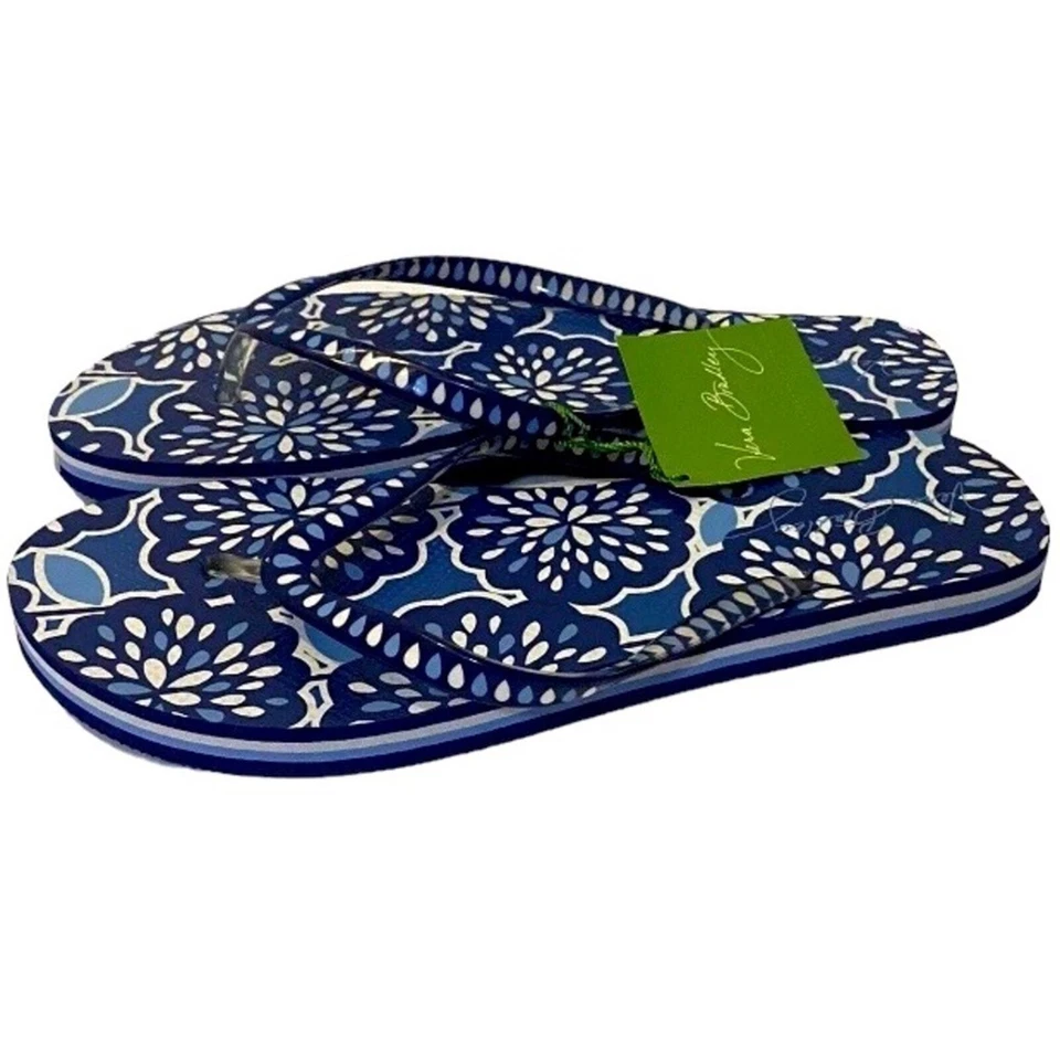 Chanclas Vera Bradley nuevas con etiquetas, talla mediana Petal Splash Floral Foto 2 de 4