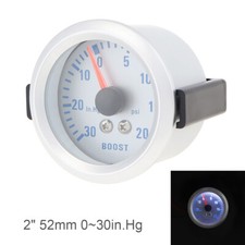 2 52mm Turbo Boost Gauge 0-30in.hg0-20psi Car Pressure Gauge Racing Meter
