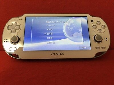 Used Ps Playstation Vita Wi Fi Model Cristal White Pch 1000 Za02 F S Japan 4948872413268 Ebay