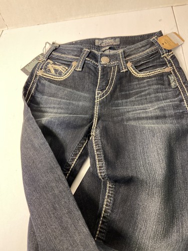 Women’s Silver Jeans  Dark Straight Leg  24x31 ( Bin 107) - Picture 4 of 8