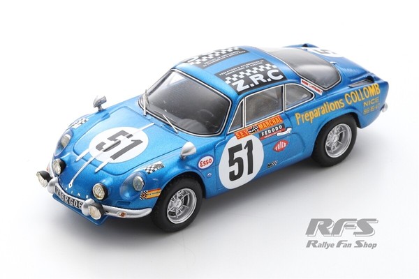 Alpine Renault A110 24H Le Mans 1968 Collomb Laccarrau 1:43 Spark 6103 Neu-image