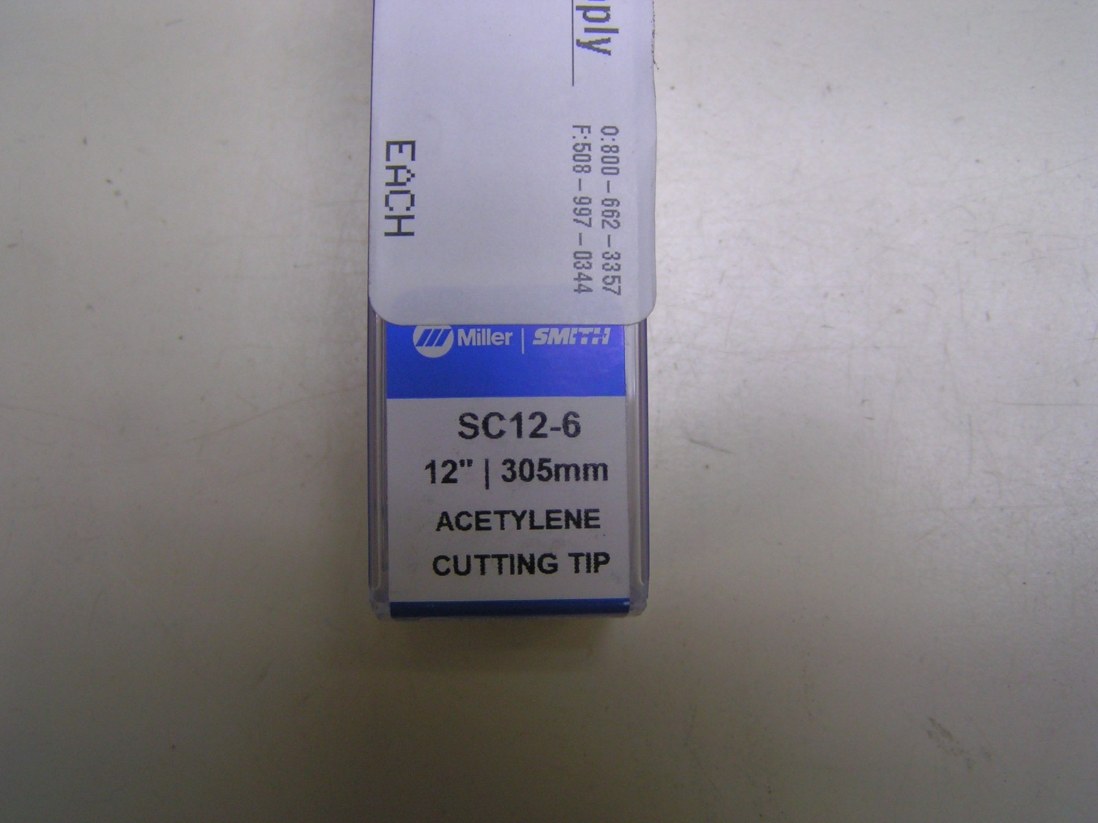 Miller Smith SC12-2 Acetylene Cutting Tip, Size #2