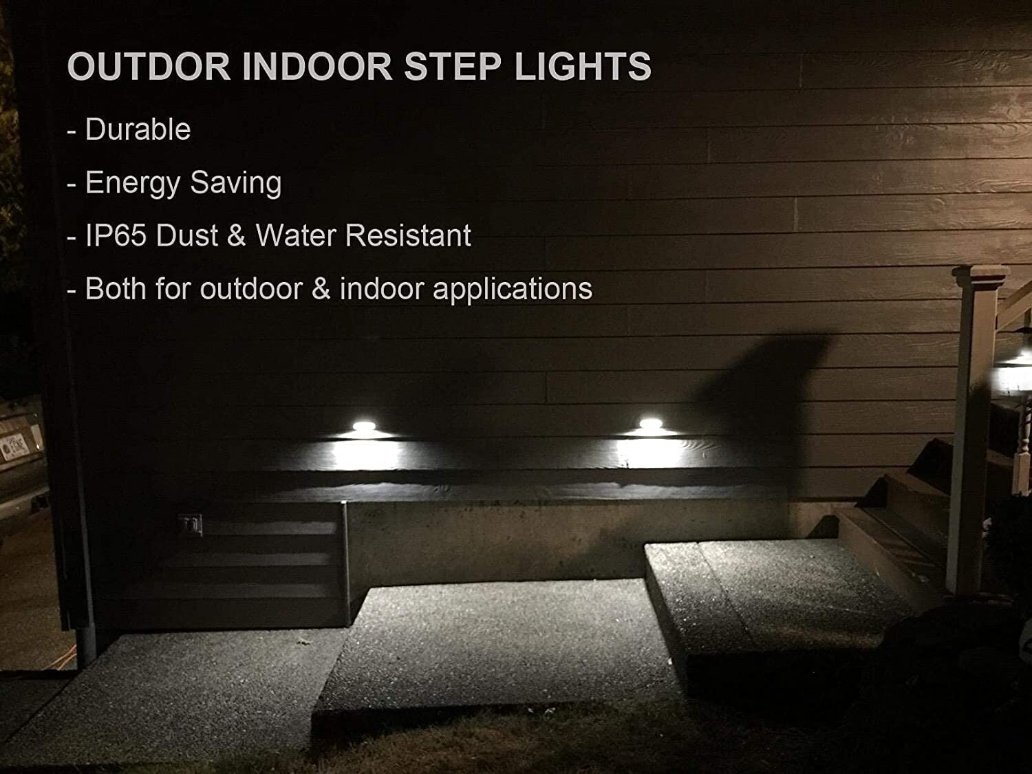 ZONK LED Step Wall Lights, 3W Landscape Stair Brick Lights Mains