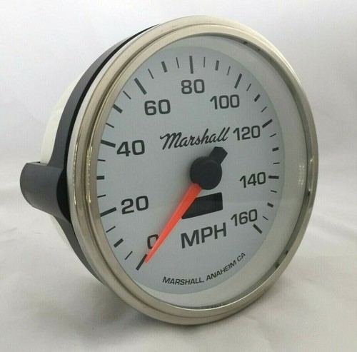 Marshall 5" In-Dash Electronic Speedometer, White Dial, Step Bezel, 2254STP - Bild 1 von 3