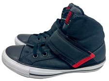 Converse Chuck Taylor All Star Mid Black Red Strap 158428C Men's 5, Women's 7