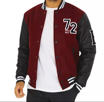 Brave Soul Unisex Long Sleeve Varsity College Bomber Baseball Jacket Winter Top