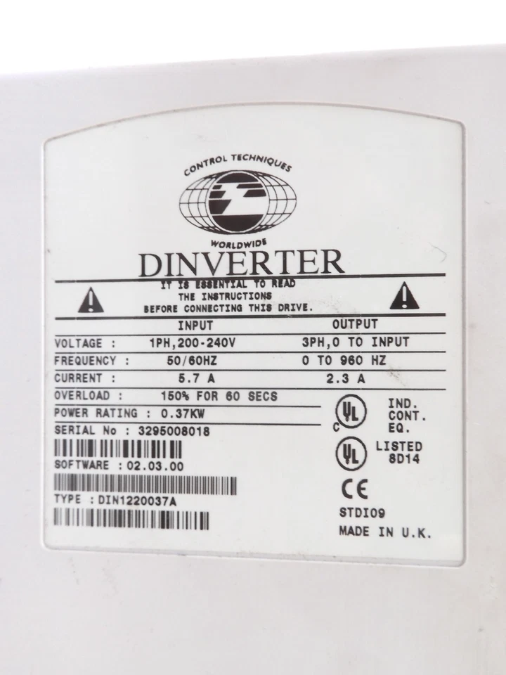 DIN1220037A, CONTROL TECHNIQUES - Bild 2 von 2