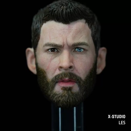 1/6 Thor Chris Hemsworth Head Sculpt Model Fit 12'' Male Action Figure Body Toy - Picture 2 of 10