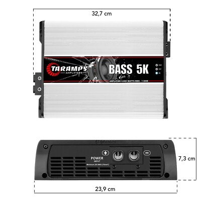 US SELLER] Taramps Bass 5k Car Audio Amplifier 1 Ohm 5000