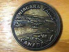 Niagara Falls Canada Round Belt Buckle Century