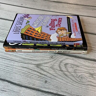 Lot of 3 Books The Wayside School & Shredderman Secret Identity Paperback