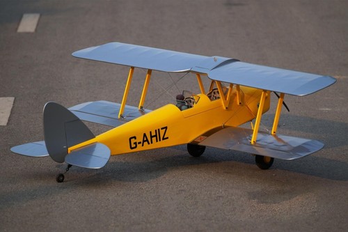RC Airplane Aircraft British Biplane Nexa DH.82 Tiger Moth 1400mm Wingspan ARF - Picture 2 of 5