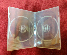 Lot of 10 - Clear 2-Disc DVD 14mm Premium Replacement Movie Storage Shell Case