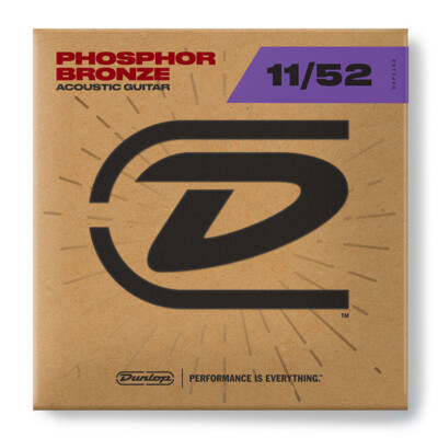 Dunlop DAP1152 11-52 Phosphor Bronze Acoustic Guitar Strings 1 - 6 Packs