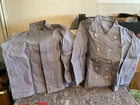 Lot of 2 Vintage Bragard Vagney Vosges Butcher Jacket Made In France Workwear T54