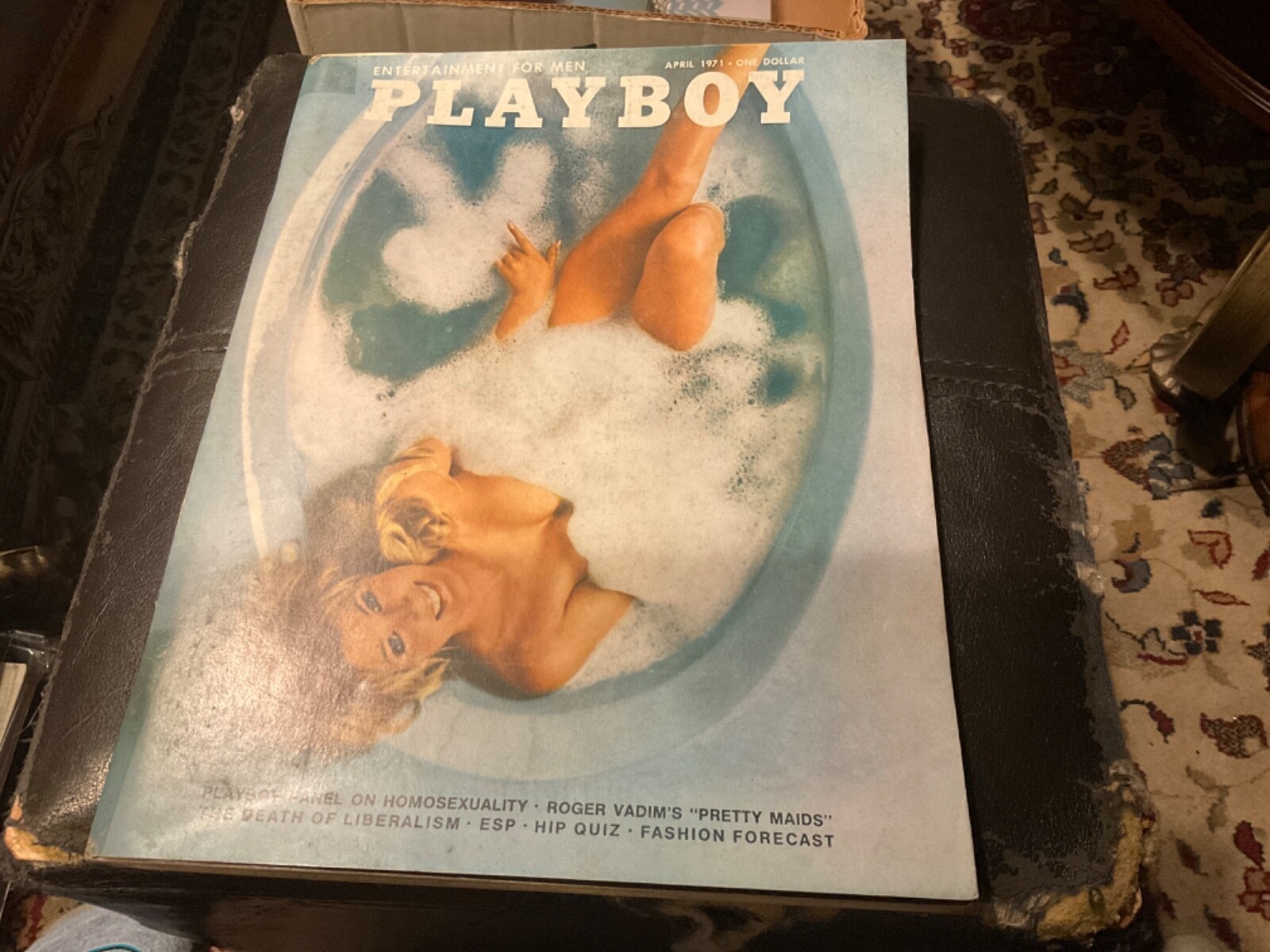 Vintage Playboy Magazine April 1971, Chris Cranston Center, Homosexuals, Very G