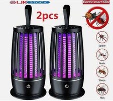 2 Mosquito Insect Killer Light Electric Bug Fly Pest Zapper Trap Catcher UV Lamp