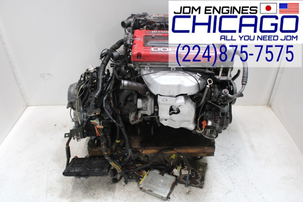JDM MITSUBISHI 4G63T TURBO CYCLONE 6 BOLT ENGINE WITH AWD A/T