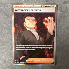 Giovanni's Charisma 197/165 SV 151 Full Art Holo English 2023 Pokemon on eBay