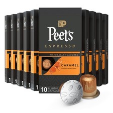 Peets Caramel Espresso Capsules 10 Count Compatible With Nespresso Machines