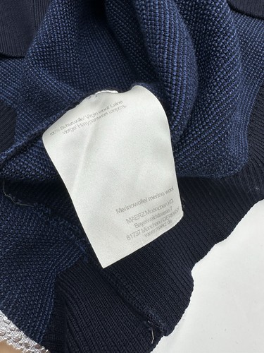 MAERZ März Herren Pullover 100% Wolle Merinowolle Gr 56 Top Blau Waffel Must - Bild 5 von 5