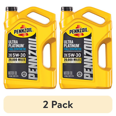 2 Pack Pennzoil Ultra Platinum Full Synthetic Motor Oil 5W-30 5 QT