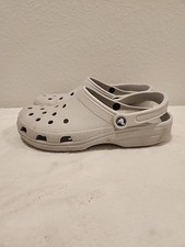 Light Gray Crocs Classic Band Sandals Mens Size 10 Womens / Size 12 Slide Slip